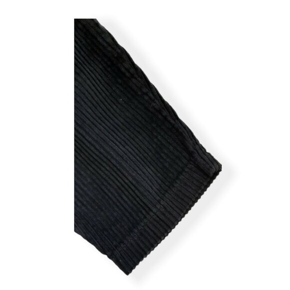 Vintage Y2K Flap Happy Black Corduroy Pants Boys 12M Wide Wale Pull On USA 90s - Picture 3 of 6